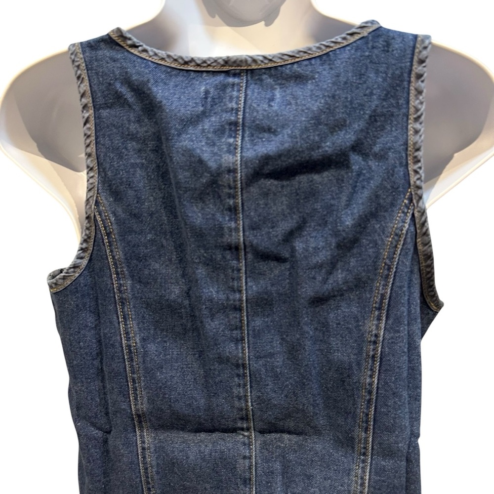 Princess Polly Stefenie Denim Tie Tank Top Mid Wash US 4 New with Tag - Picture 13 of 16